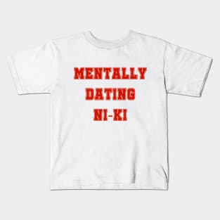 Mentally dating Enhypen Ni-ki | Morcawork Kids T-Shirt